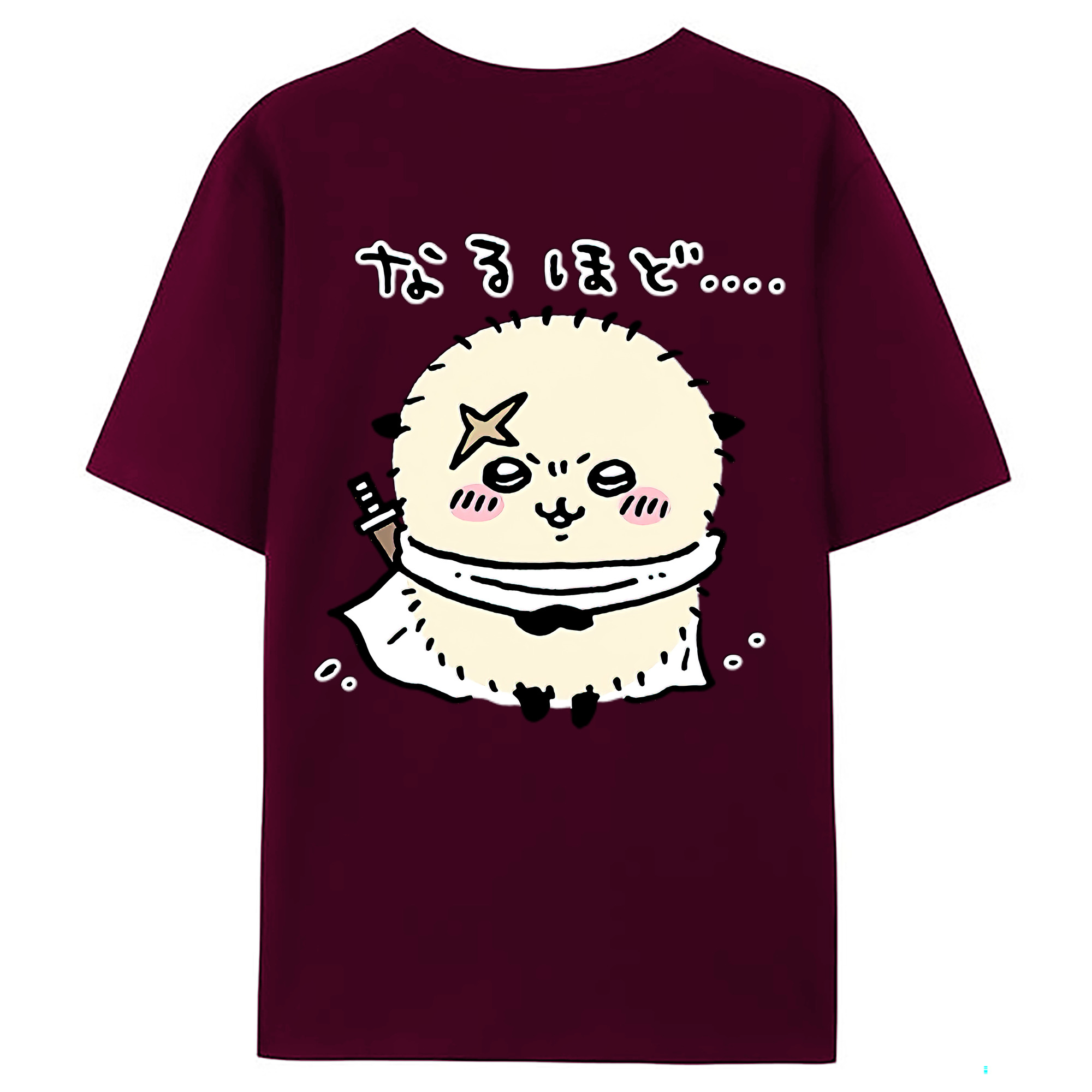 （画像用） ちいかわ ラッコ Chii-kawa Sea otter レディース半袖Tシャツ(バックプリント)